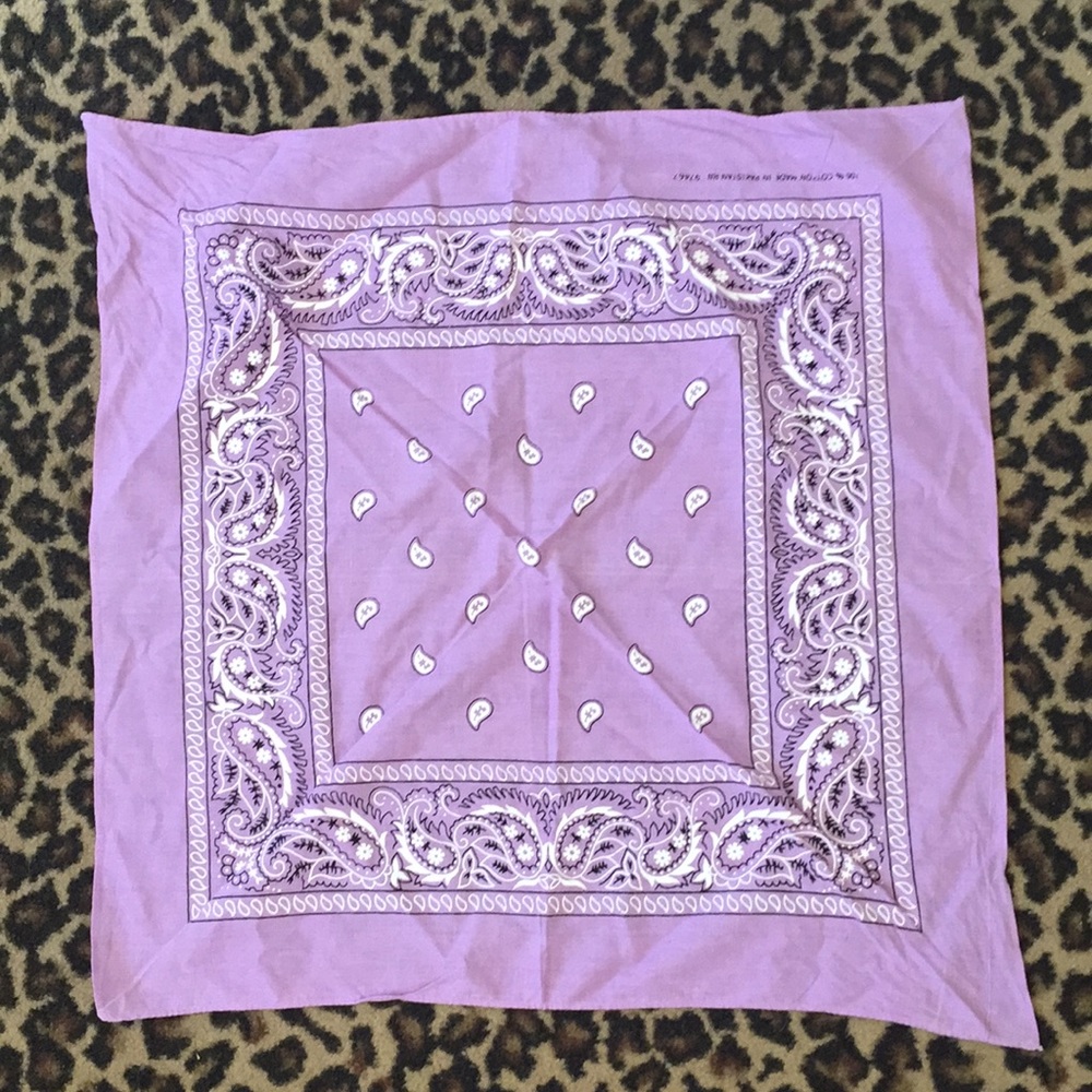 Pastel purple bandana
